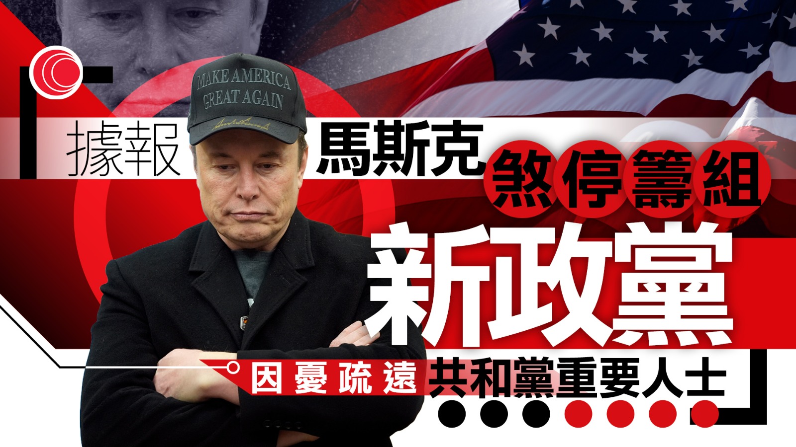 WSJ：馬斯克煞停籌組新政黨　冀專注業務