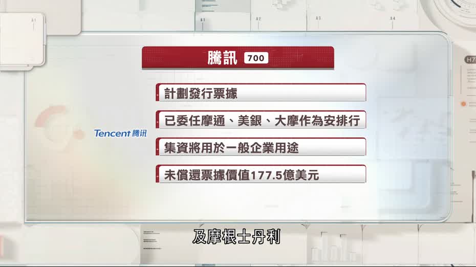 騰訊計劃發行中期票據　已委任安排行