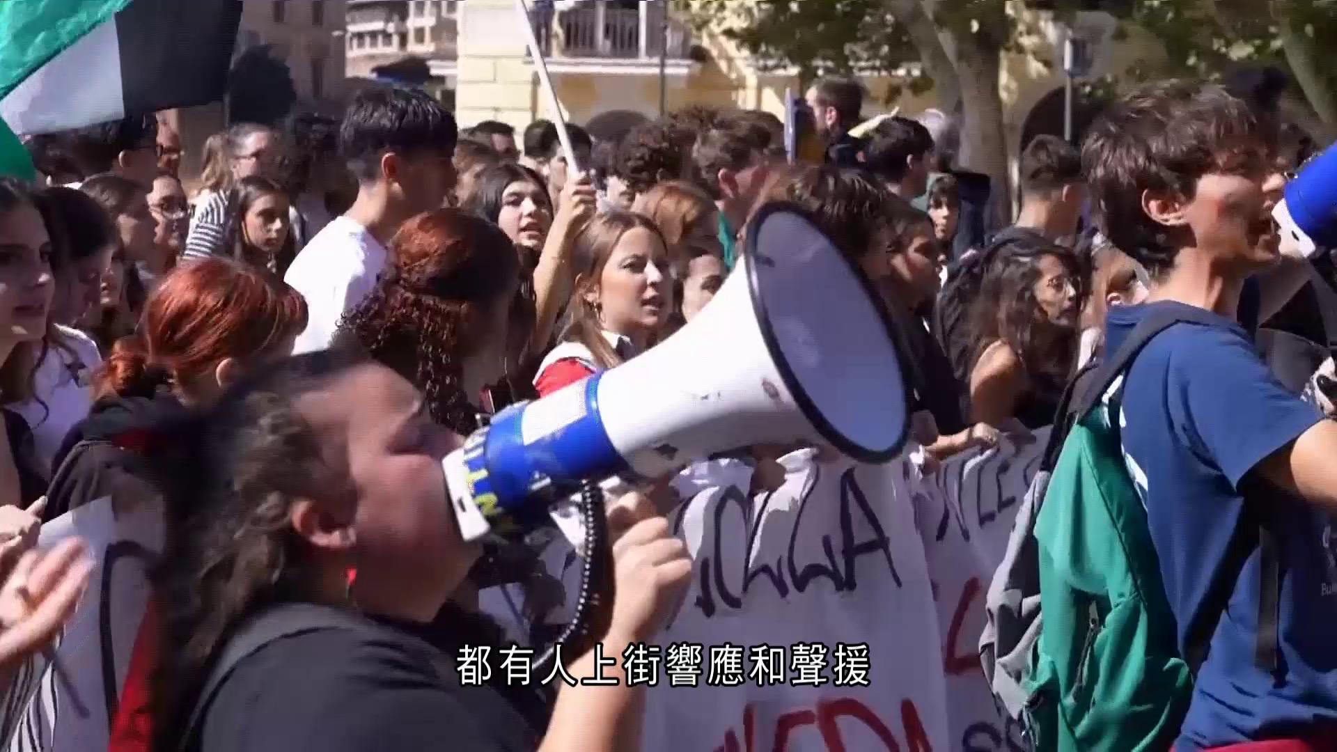 意大利全國大規模罷工聲援巴人　公共交通停頓　英國警方呼籲暫停示威