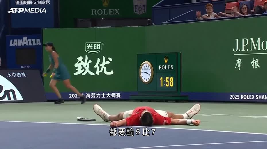 上海網球大師賽　祖高域苦戰三盤勝蒙拿打入八強