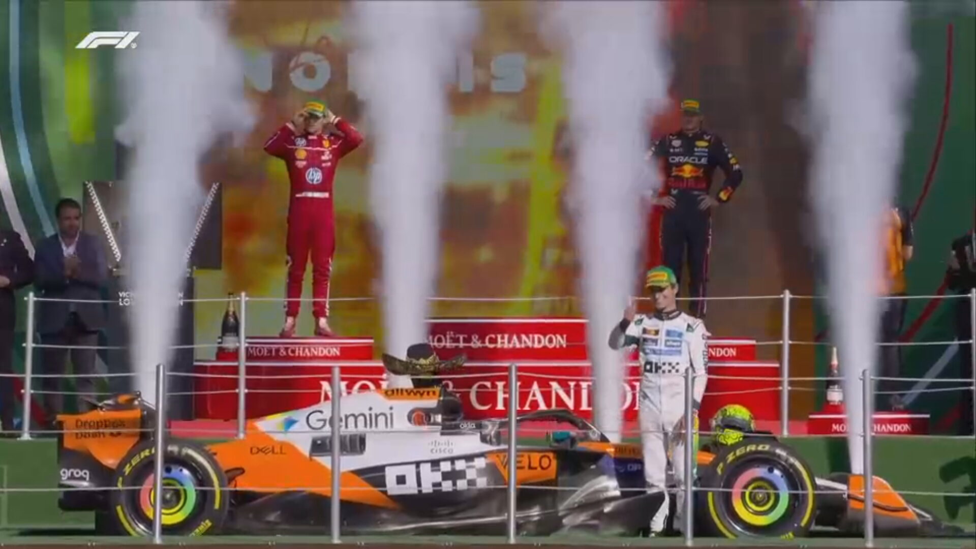 F1|諾里斯勝出墨西哥站 車手榜升上榜首