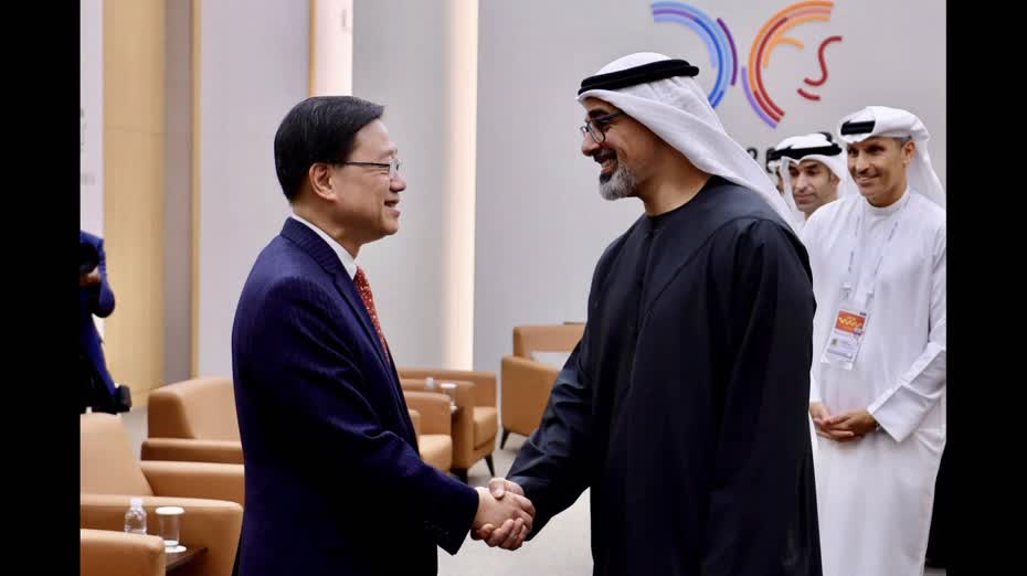 李家超晤阿聯酋代表 指其為中東最大貿易夥伴 冀促成與海合會自貿協議