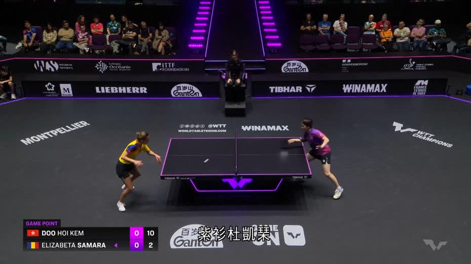 蒙彼利埃乒乓冠軍賽　杜凱琹晉身女單8強
