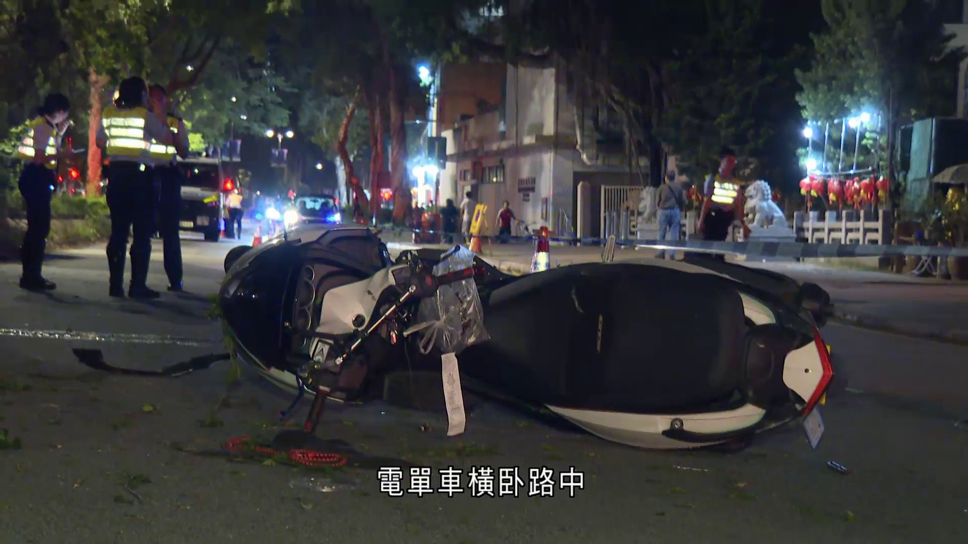 大埔有電單車疑失事撞壆　司機送院不治