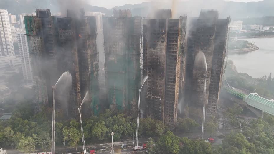 大埔宏福苑五級火｜建造界指保護網阻燃功能有限　專家：八座同維修增火勢蔓延風險　