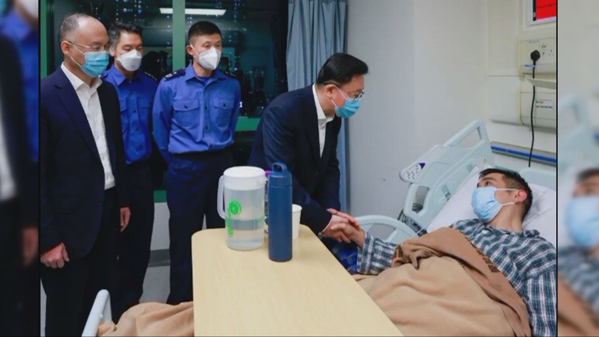 大埔宏福苑五級火｜周霽、農融探望受傷消防員　稱帶來習主席、中央政府慰問