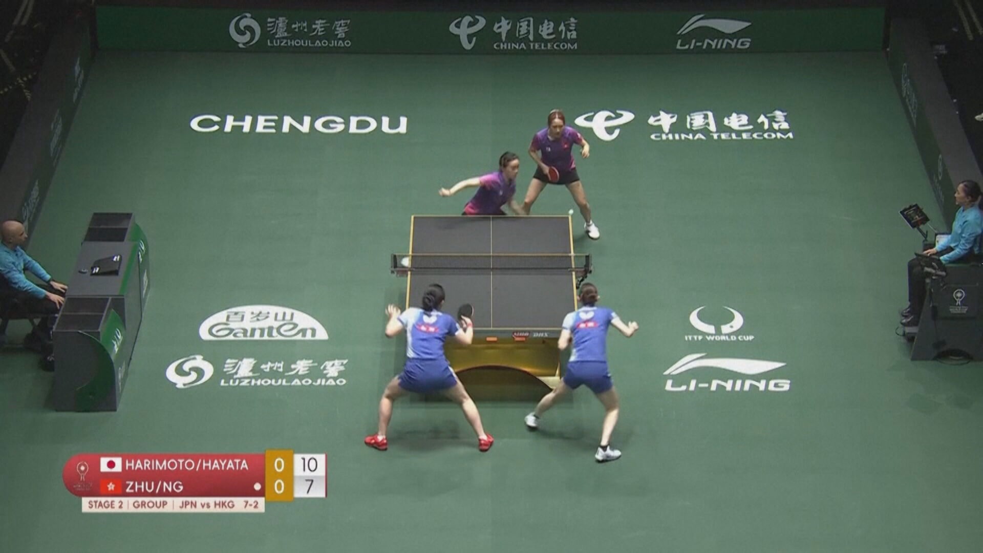 乒乓混合團體世界盃　港隊八強循環賽不敵日本
