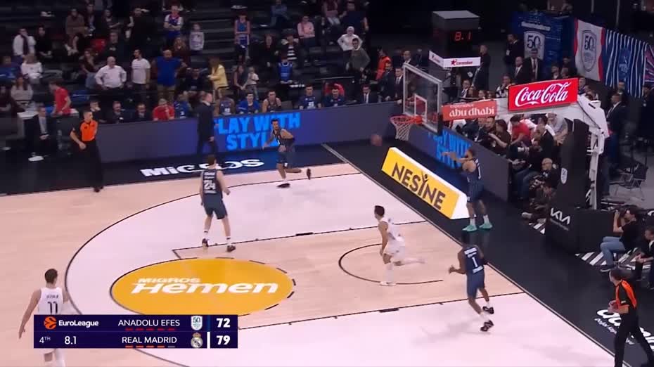 歐洲籃球聯賽｜皇家馬德里贏艾菲斯81比75　歐聯3連勝