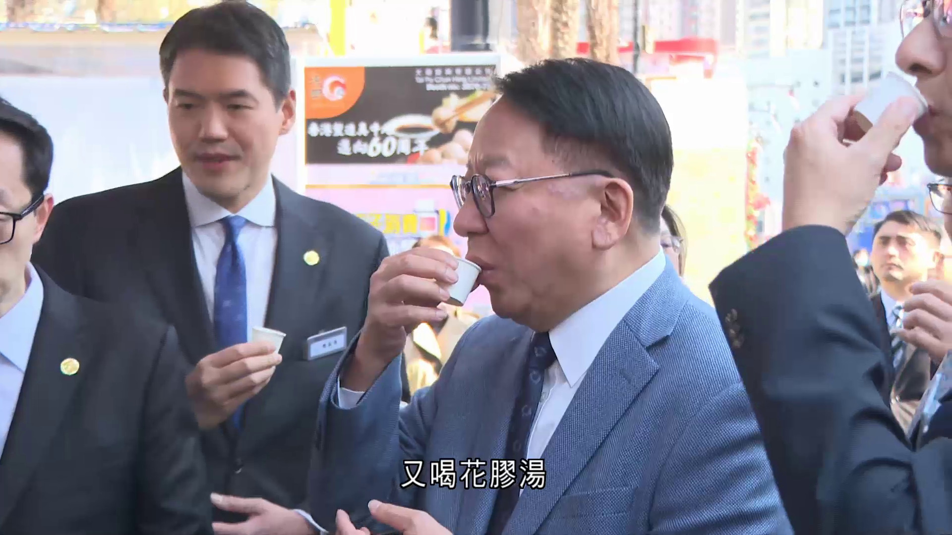 陳國基參觀工展會　買鮑魚罐頭、廚房用品　指本地食品最吸引旅客