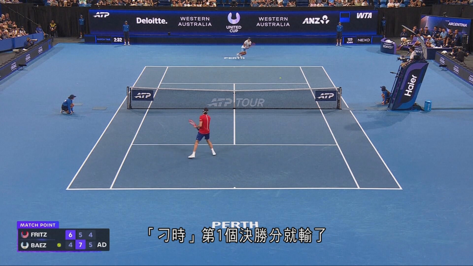 聯合盃網球賽　美國2比1反勝阿根廷