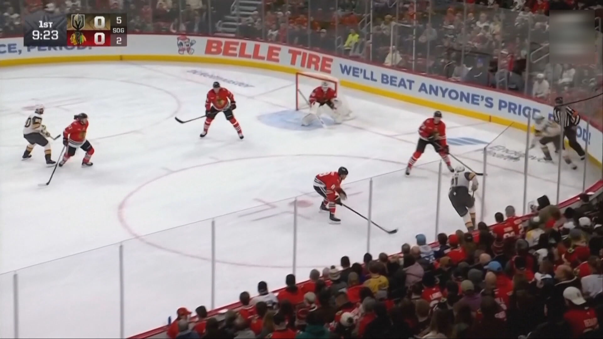 北美冰球聯賽NHL｜黑鷹3比2黃金騎士