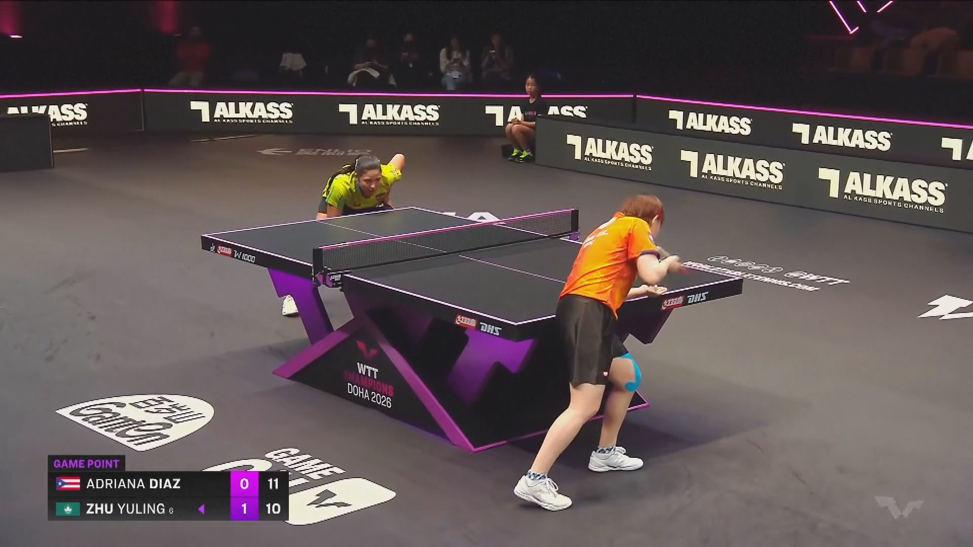 多哈乒乓冠軍賽　朱雨玲勝迪亞絲入女單8強