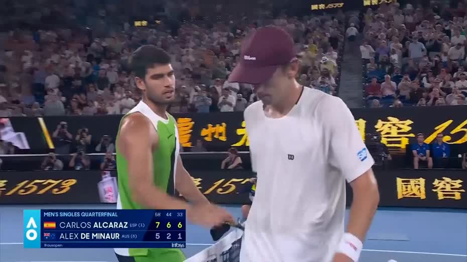 澳網｜艾卡拉斯首躋身男單準決賽