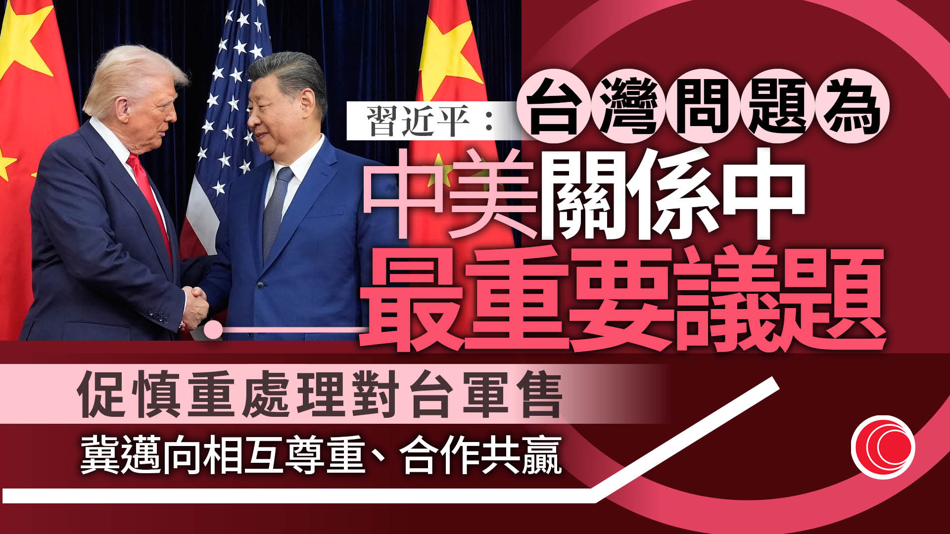 中美元首通話｜習近平：美須慎重處理對台軍售　特朗普：磋商增購大豆等