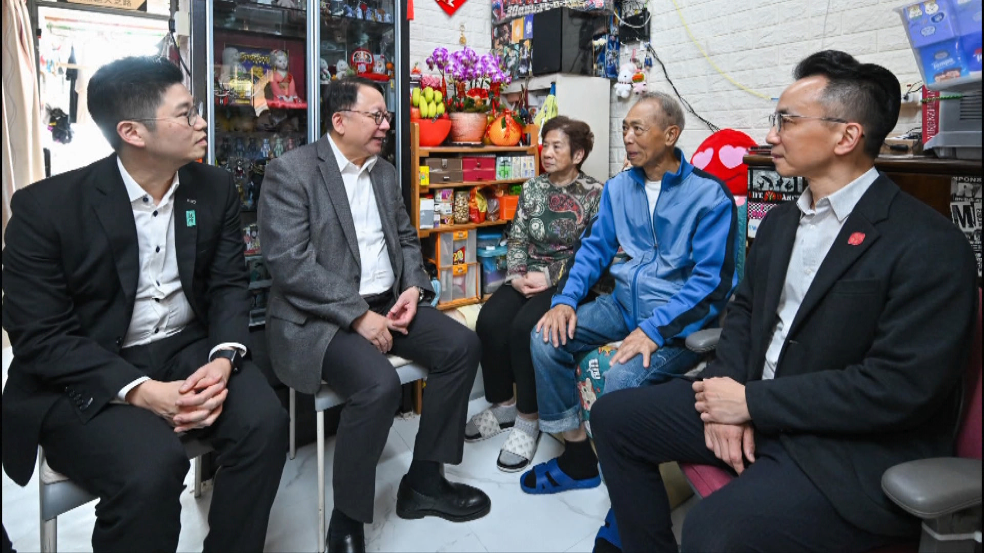 陳國基、林定國等多名官員落區家訪