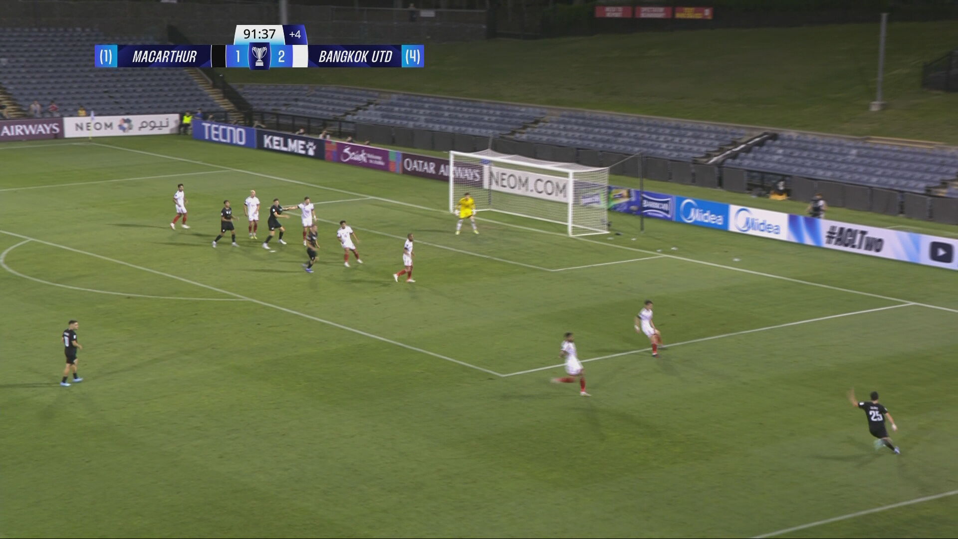 亞冠二｜曼谷聯2比2賽和FC麥克阿瑟　總比數4比2晉級八強