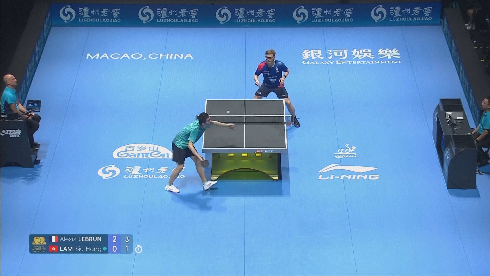 澳門乒乓世界盃　林兆恒男單不敵阿歷斯勒賓