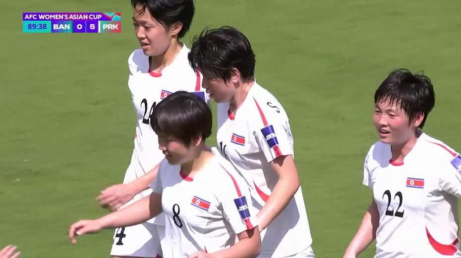 亞洲盃女足B組　北韓5比0大勝孟加拉