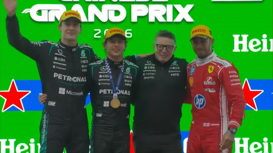 F1｜中國站　19歲新星安東尼利奪冠