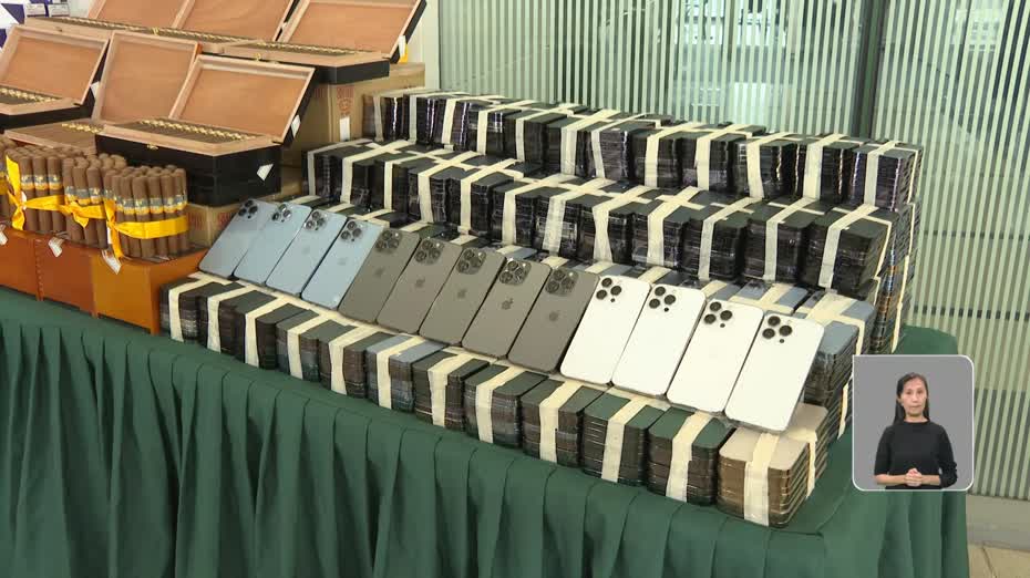 海關內河船檢走私美容針劑、電子產品　市值7,100萬元