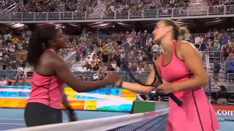 邁阿密網球公開賽　莉芭堅娜打入女單四強　硬撼「一姐」莎芭蓮卡