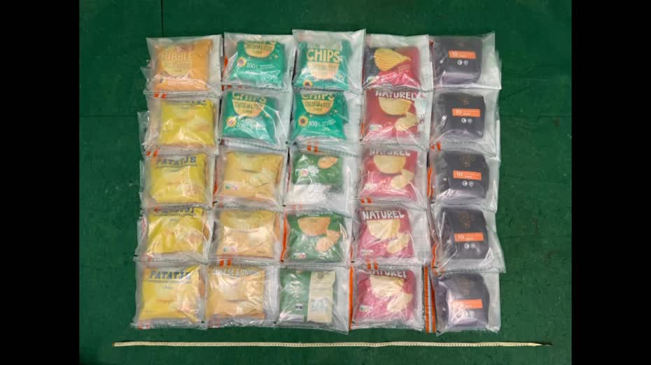 捷克經首爾抵港女子藏毒被捕　薯片掩飾運千萬元氯胺酮