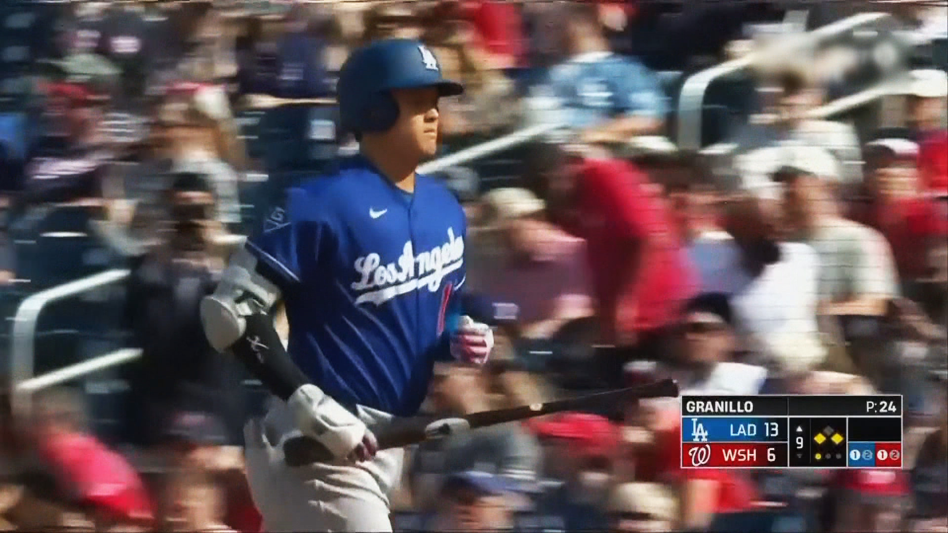 MLB｜大谷翔平轟今季首支全壘打　道奇作客13比6大勝國民