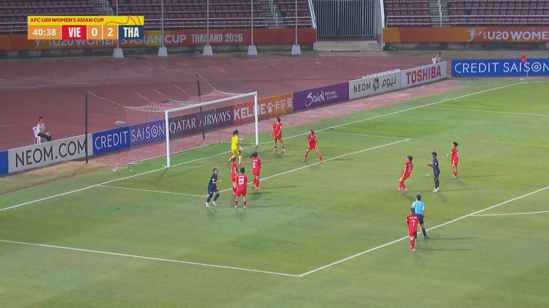 U20亞洲盃女足　泰國4比1大勝越南　提前出線