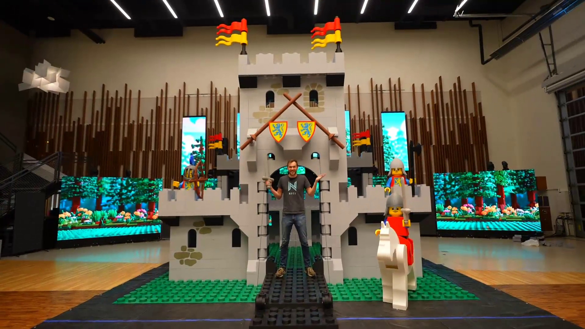 美YouTuber 3D打印樂高巨型國王城堡　體積放大8,000倍、機關細節完美重現