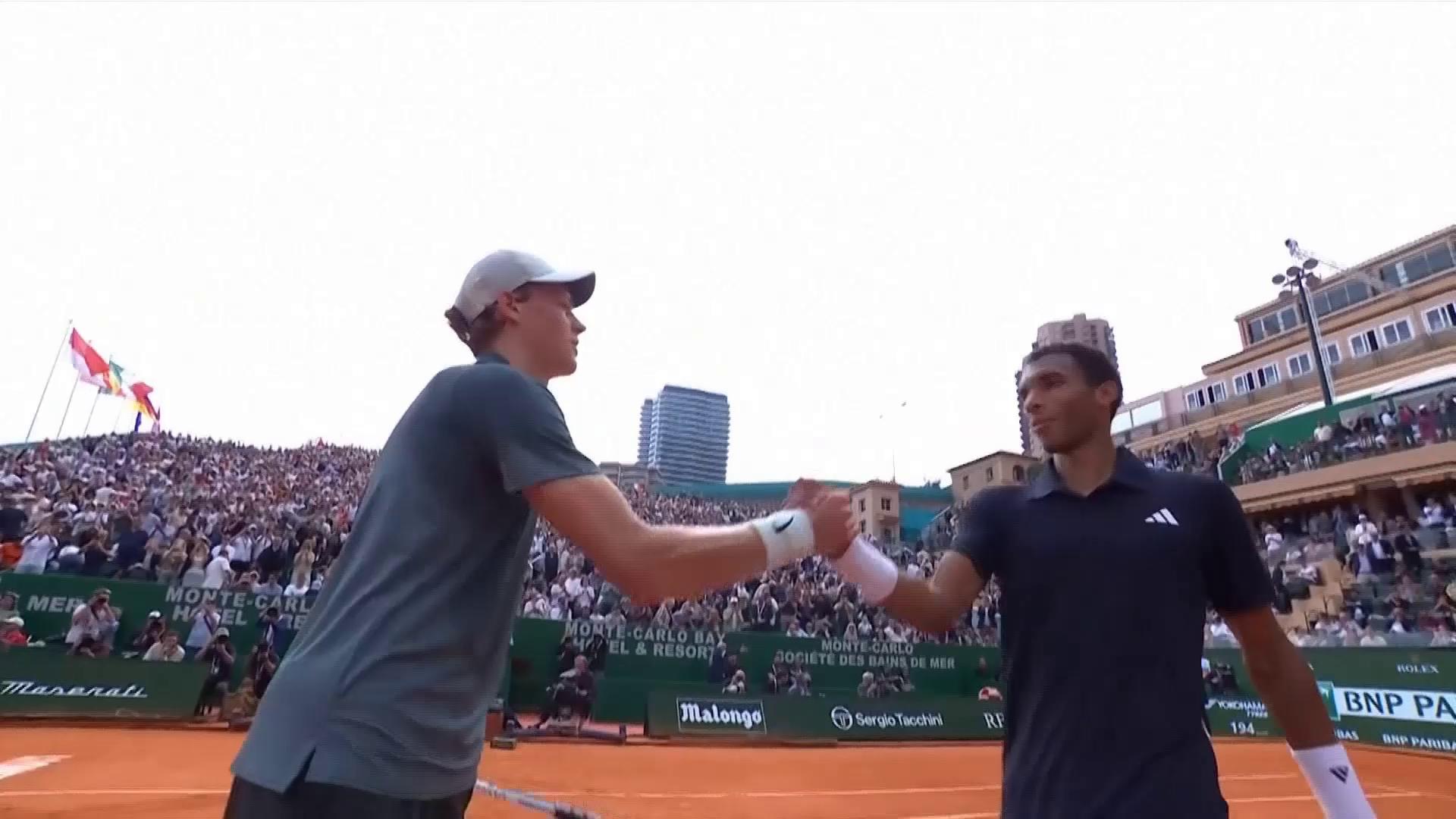 蒙地卡羅網球精英賽　贊歷冼拿兩盤勝安格艾利亞森闖4強