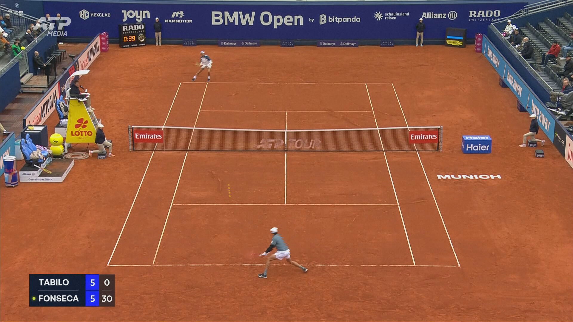 慕尼黑網球公開賽　方辛加晉身次圈