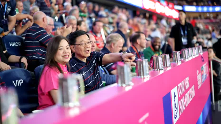 七欖｜李家超：球員體現永不言敗精神　香港定必續展現「盛事之都」魅力