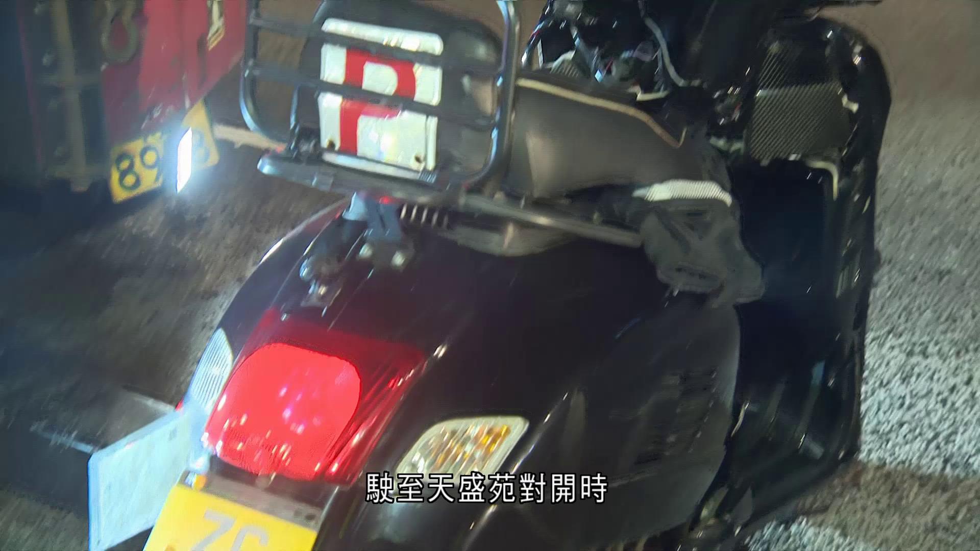 天水圍電單車與貨車相撞　P牌女鐵騎昏迷送院