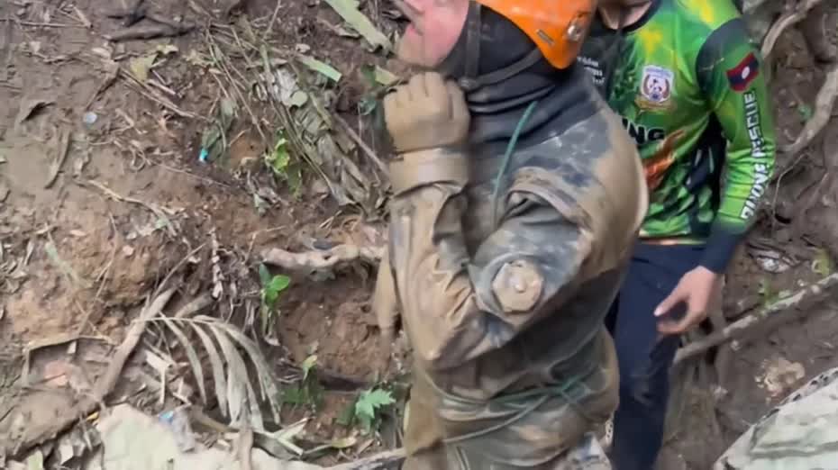 老撾山洞暴雨坍塌　7人被困近一周生死未明　泰國睡美人洞救援專家馳援搜救