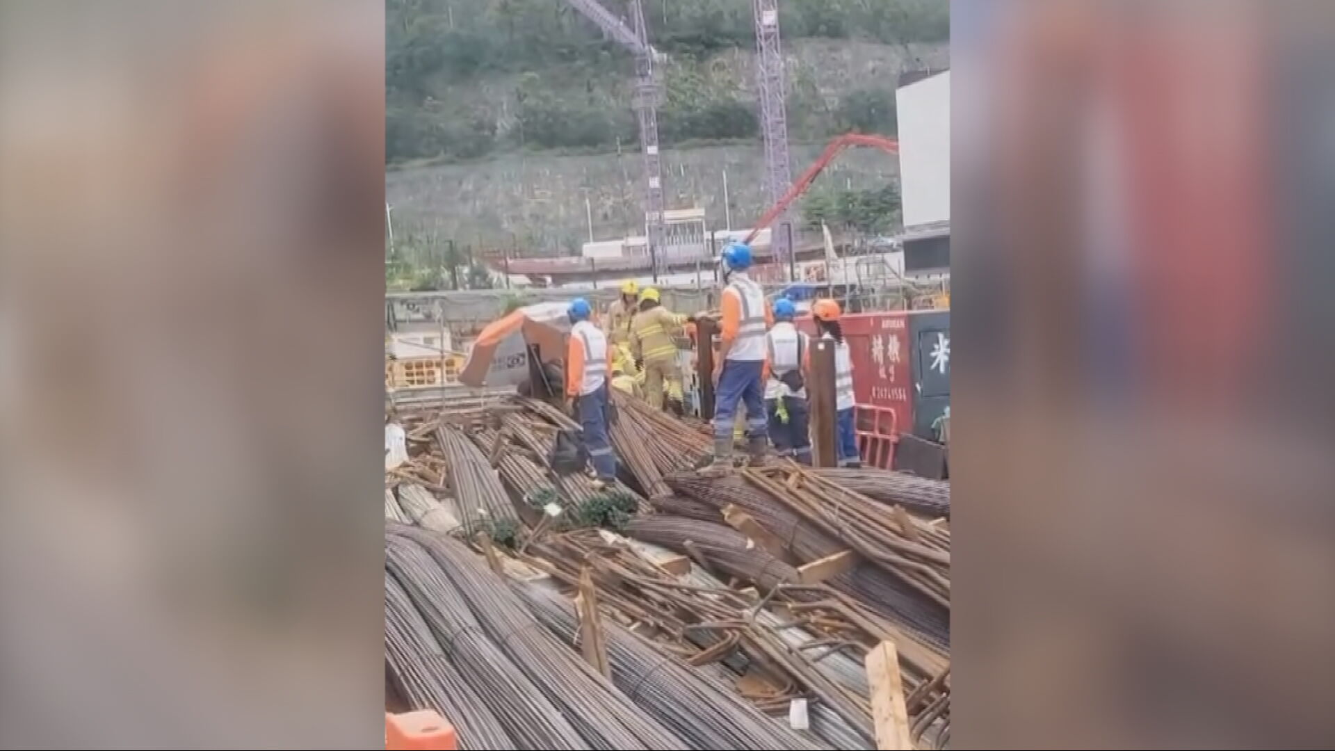 安達臣道38歲地盤工跌倒困鋼筋隙罅　消防救出送院