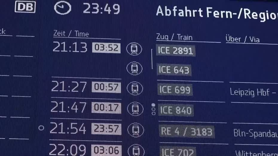 德國鐵路系統故障將近兩個半小時　全國列車一度停運　搶修後逐步恢復正常
