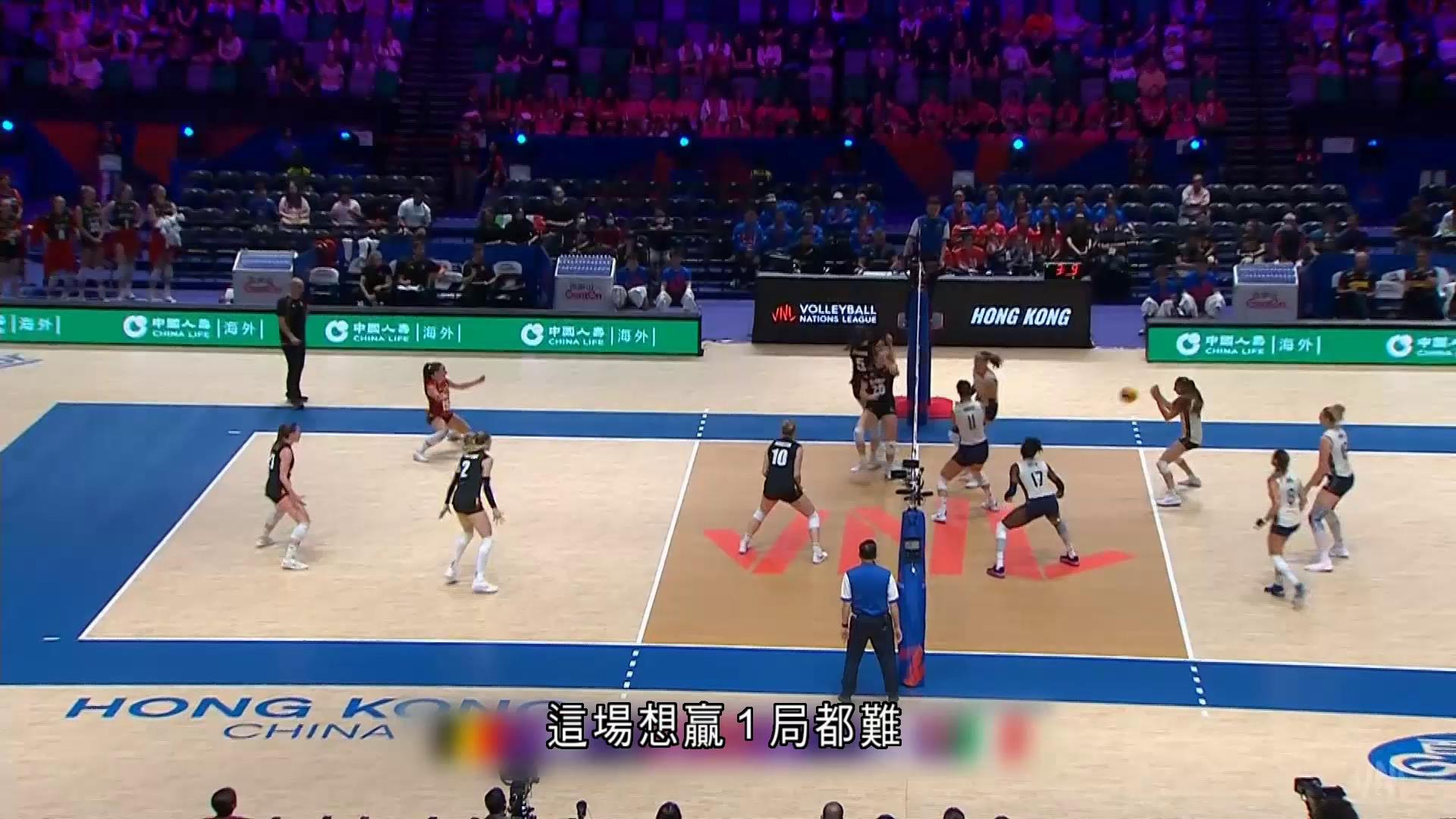 世界女排聯賽香港站｜意大利3比0挫比利時
