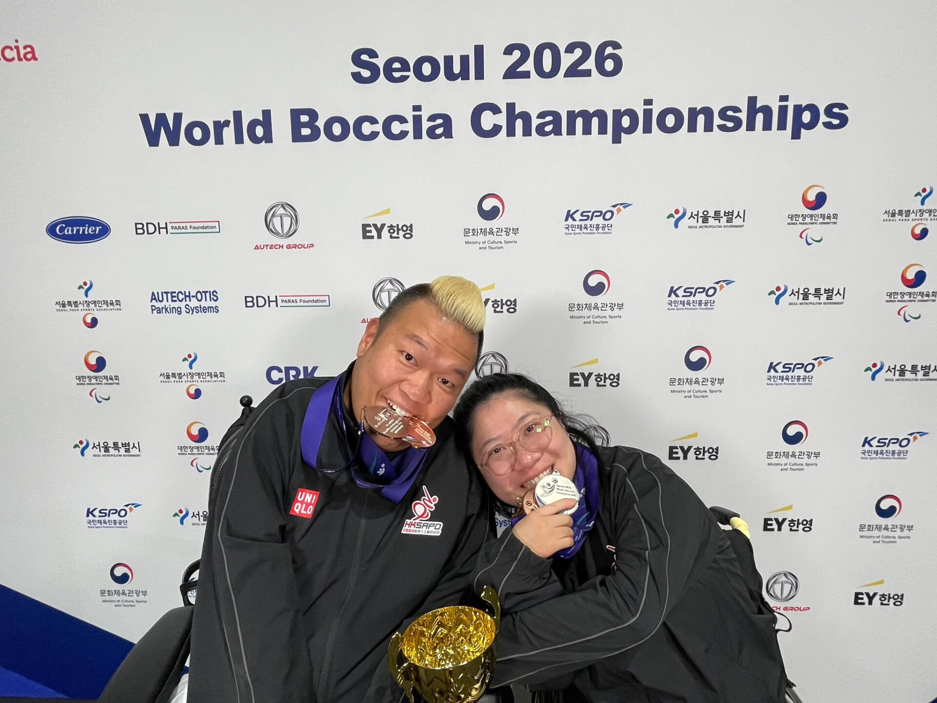硬地滾球　梁育榮、張沅、楊曉林位列世界第一