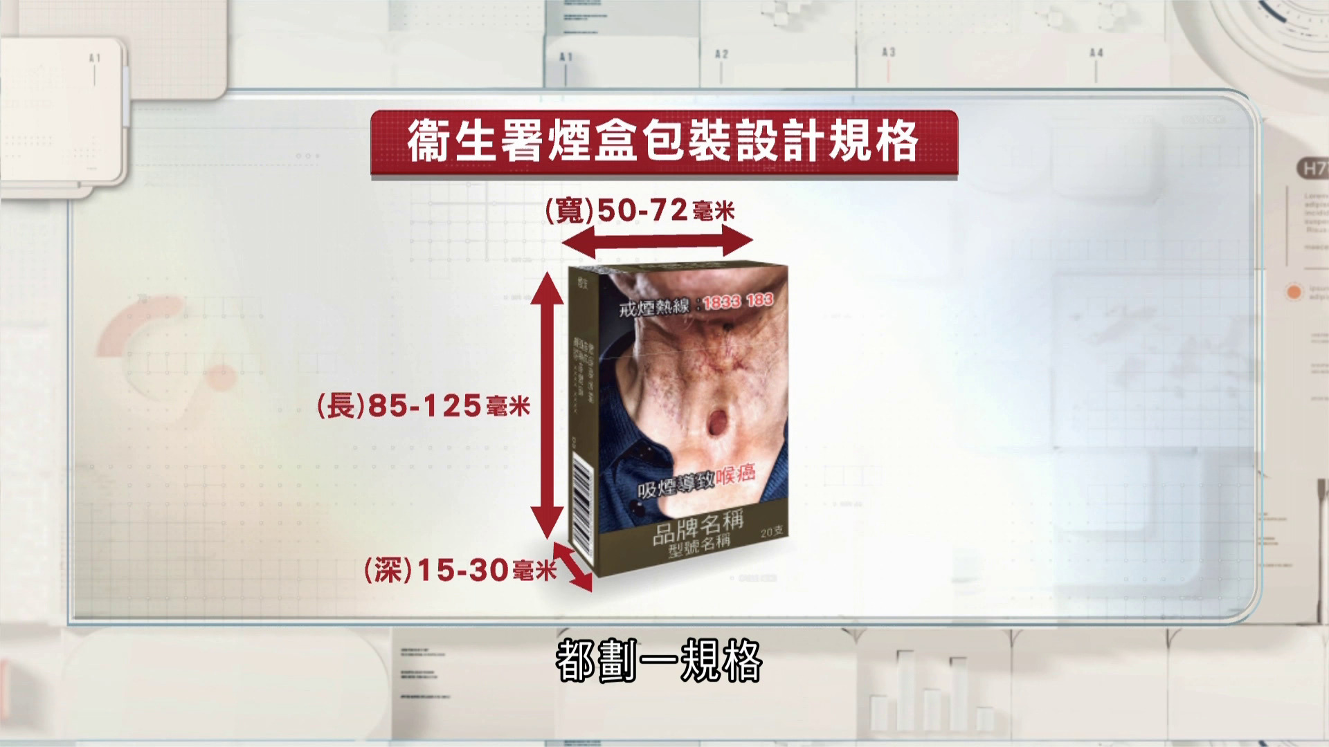 衞生署統一煙包設計採暗啡色、更新健康忠告圖像　明年3月1日生效最高罰款5萬元