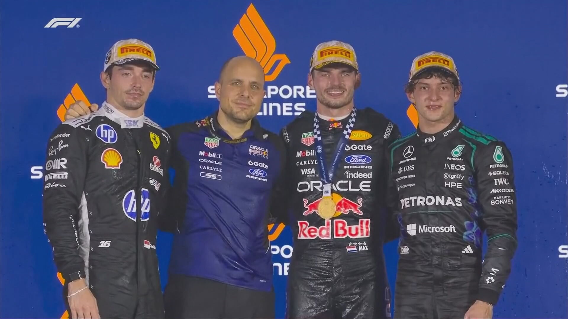 F1｜韋特本首次勝出新加坡站　安東尼利最快下站提前封王